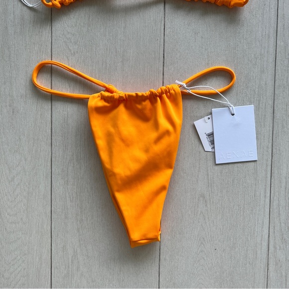 NWT Intermix / Aexae Bright Orange Bikini Set - Picture 5 of 6